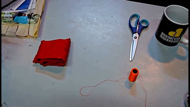 Returning the scissors leaves an extra pair on the table